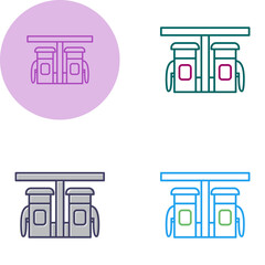 Petrol Station Vector Icon