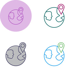 Pin point Location Vector Icon