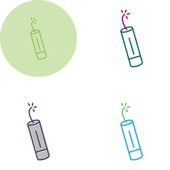Single Dynamite Vector Icon