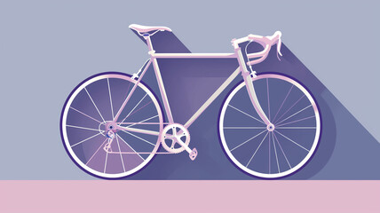 A modern bicycle minimalist illustrations