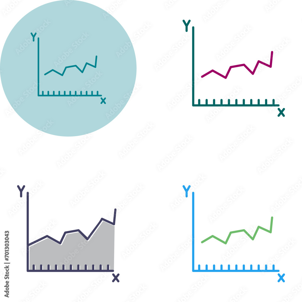 Wall mural graph vector icon