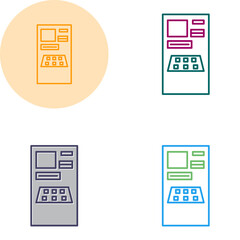 Cash Machine Vector Icon