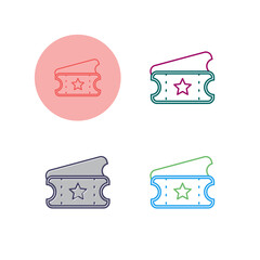 Ticket Vector Icon