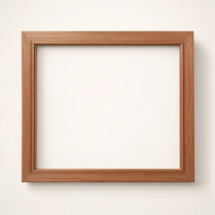 Maqueta de marco de fotos realista. Retrato grande a3, a4 maqueta de marco de madera en una pared blanca en blanco. Marco de p&oacute;ster simple, limpio, moderno y minimalista. Maqueta de marco de imagen ve