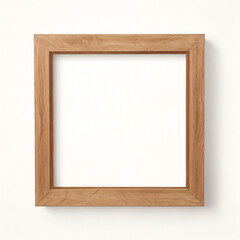 Maqueta de marco de fotos realista. Retrato grande a3, a4 maqueta de marco de madera en una pared blanca en blanco. Marco de p&oacute;ster simple, limpio, moderno y minimalista. Maqueta de marco de imagen ve