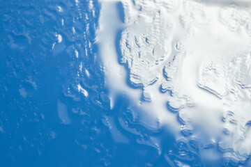 The surface of the water when photographed with a macro lens