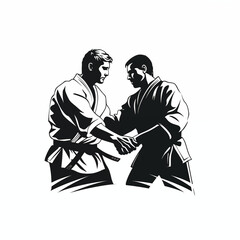ector_logo_of_a_judo_tournament_of_two_judo_players_