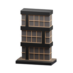 Company building 3d illustration