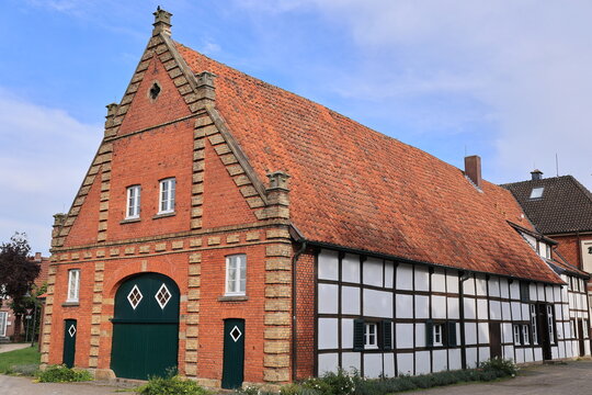Blick in die Altstadt von Sendenhorst im M&uuml;nsterland