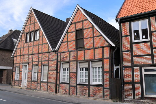 Blick in die Altstadt von Sendenhorst im M&uuml;nsterland