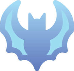 bat, icon colored shapes gradient