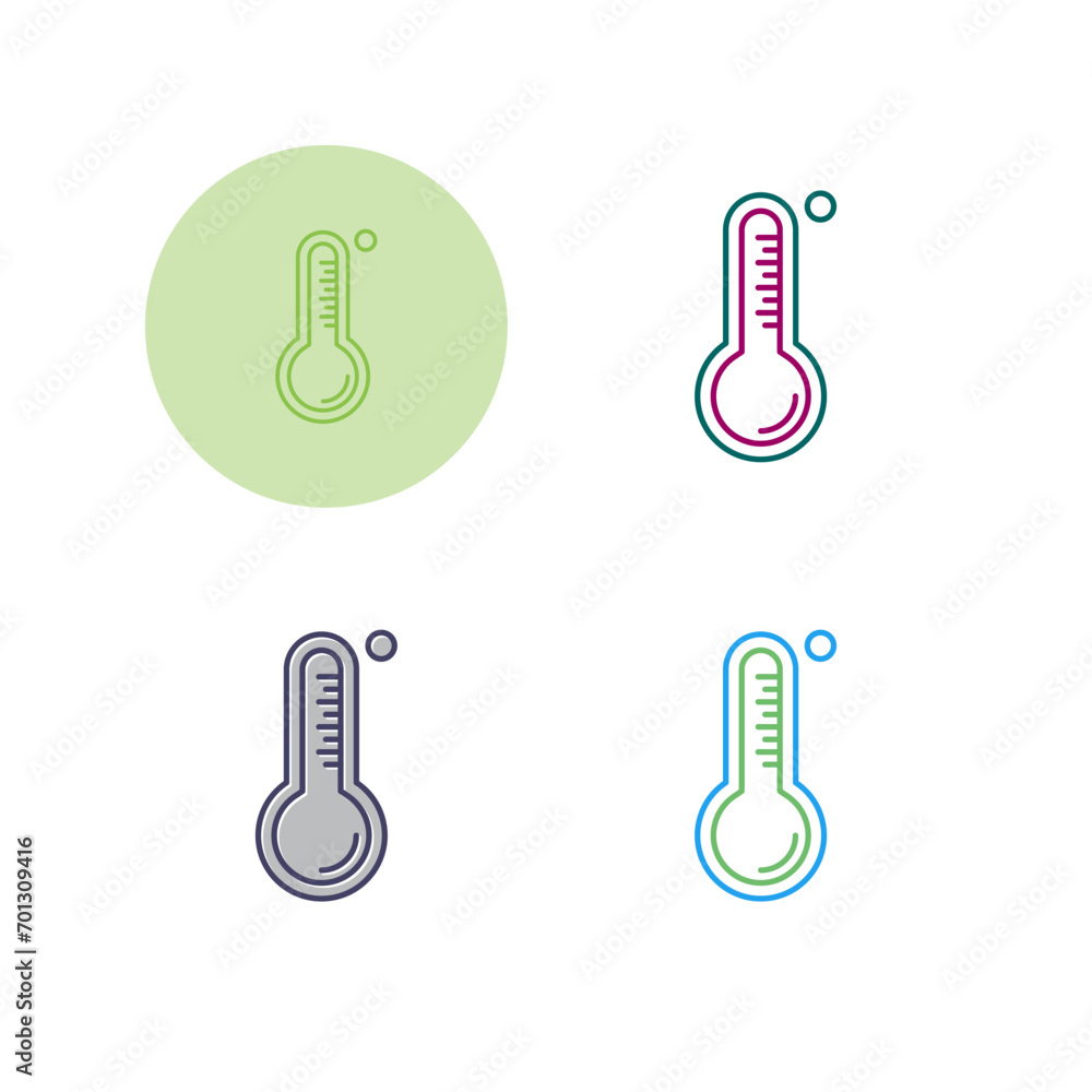 Wall mural thermometer vector icon