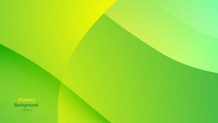 green and Yellow color background abstract art vector