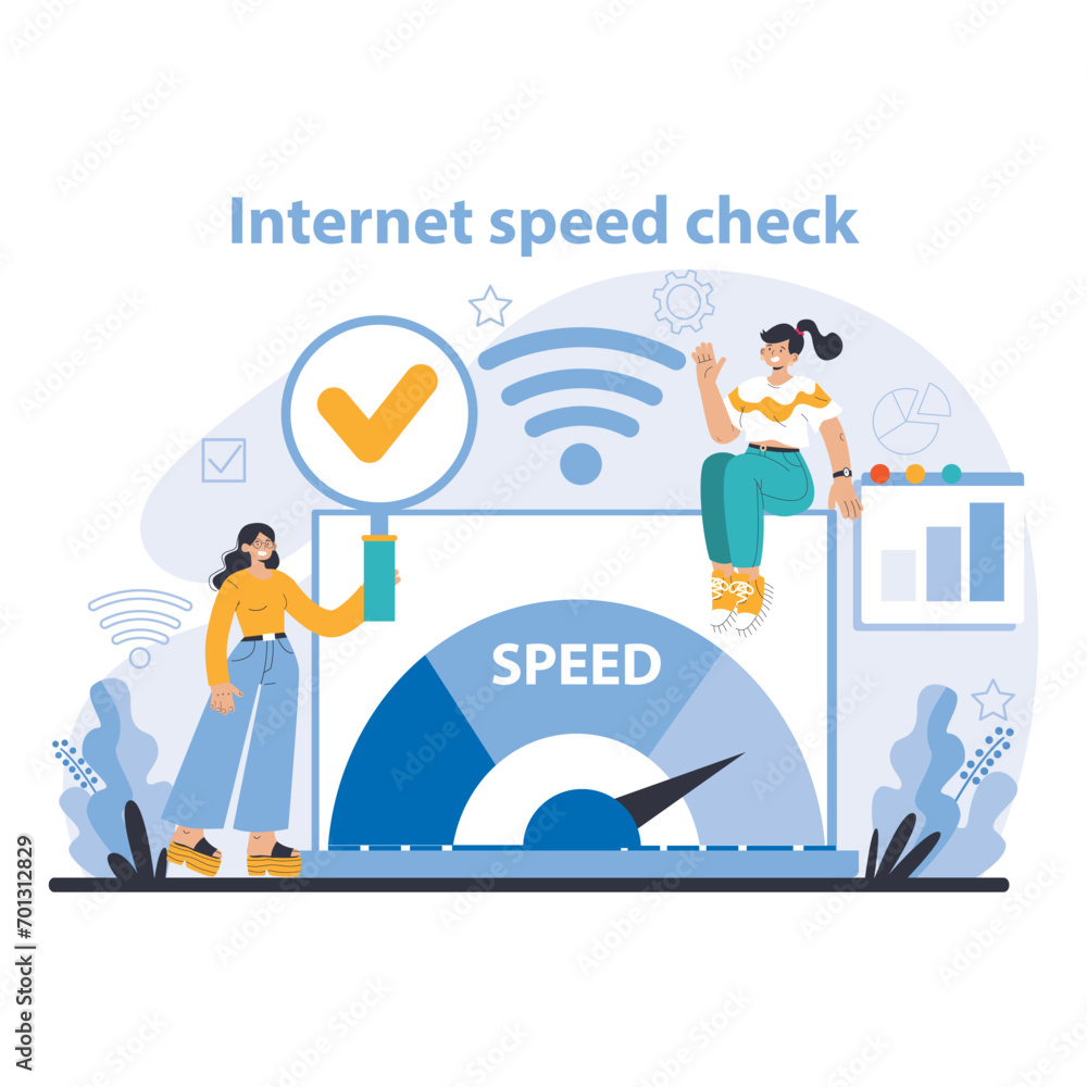 Poster wi-fi network. specialist setting up, developing and maintaining wireless fidelity equipment. secure