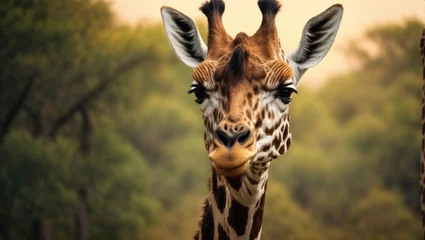 Gordijnen giraffe in continent © Sohaib
