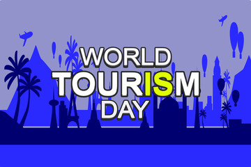 national tourism day vector illustration