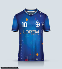 Sports jersey and t-shirt template sports jersey design vector. Sports design for football, racing, gaming jersey. Vector.