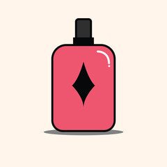 Perfume Cartoon Vector Icon Illustration. Fashion Object Icon Concept Isolated Premium Vector. Flat Cartoon Style