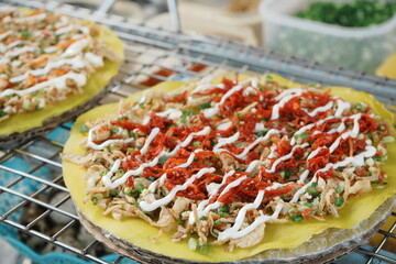 Vietnamese Street Food, Banh Trang Nuong - ベトナム料理 バンチャンヌン