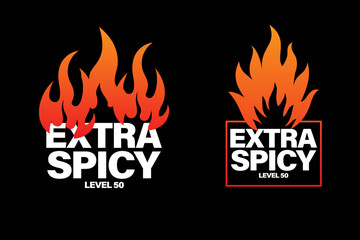 Spicy or hot symbol graphic design