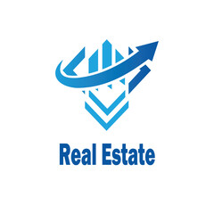Real Estate Business Logo Template, Building, Property Developmen