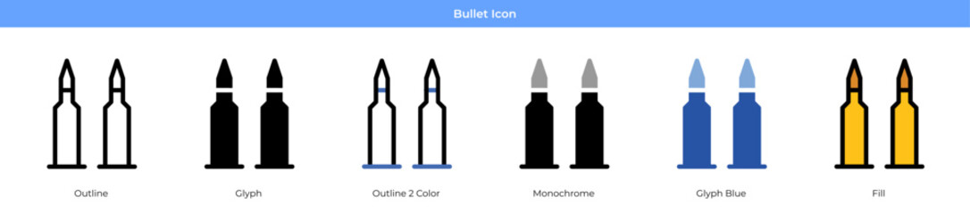 Bullet Icon Set Vector