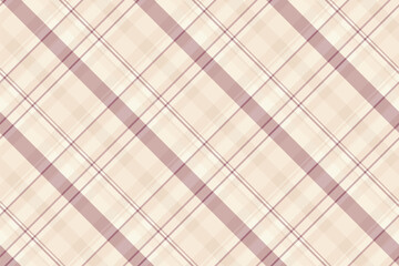 Punk textile tartan vector, sensual fabric plaid texture. Aged seamless check pattern background in light and antique white colors.