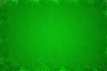 Green grunge background texture with copy space. St Patrick's day background