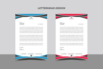 Modern Letterhead Design Business Template