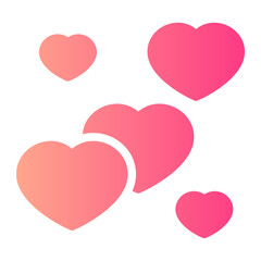 hearts gradient icon
