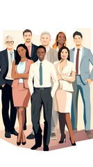 Obraz premium group of business people
