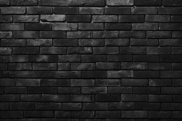 Black brick wall texture background. Black and white brick wall texture background