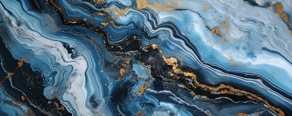 Blue marble background.