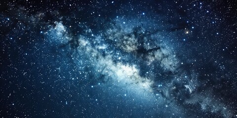 Fototapeta na wymiar Stars and galaxy outer space sky night universe background.