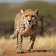 Cheetahs Unleashed Velocity-Infused Journey into the Grace and Prowess of Nature's Fastest Feline ai generated