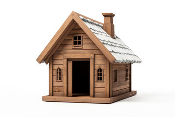 Obraz na płótnie Canvas Dog House 3D illustration white background