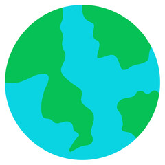 earth day. world map icon