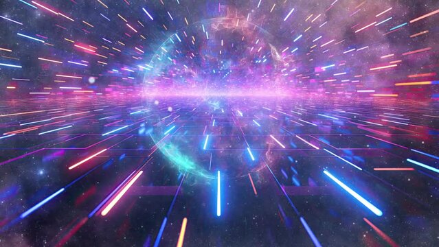 Digital glitch and distortion abstract background