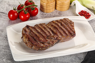 Rib eye steak grilled beef