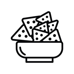 Snack icon vector on trendy design