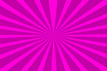 Retro deep pink background with sunburst