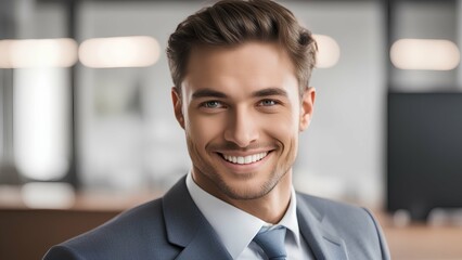 portrait of a smiling businessman