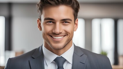 portrait of a smiling businessman