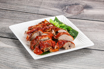 Asian cuisine - roasted duck with skin