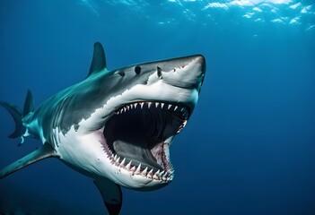 Fototapeta premium Megalodon: Gardien des Abysses