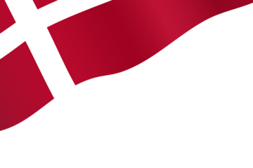 Flag of Denmark background waving flag illustration clipart for coronation decoration ceremony 