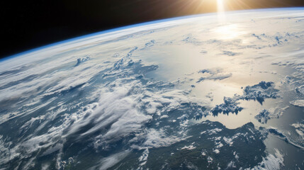 View of Earth from the space