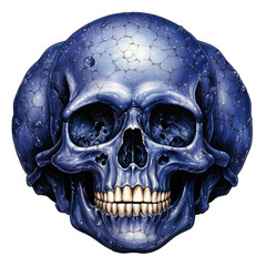 watercolor Skulls and Bones clipart, Generative Ai