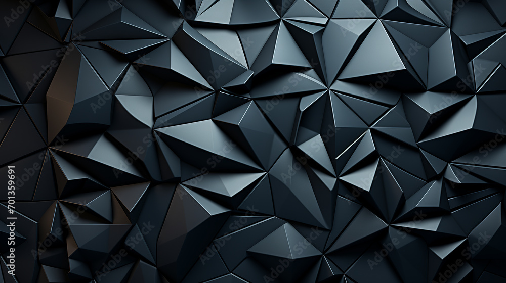 Wall mural 3d abstract triangular background