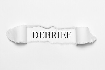 debrief	